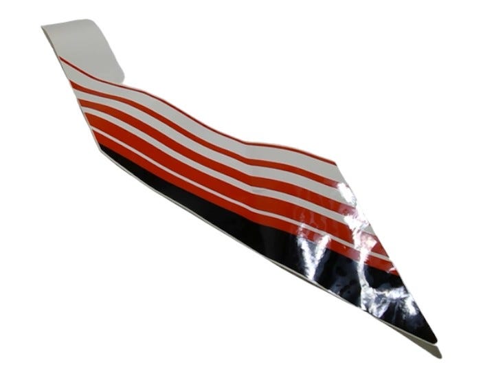 New OEM Genuine Bombardier Recreational Products, Rear Lat. Label Rh - Part # 704906647