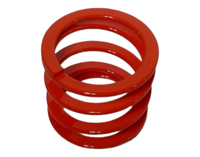 New OEM Genuine Bombardier Recreational Products, Rear Spring Red - Part # 706002273
