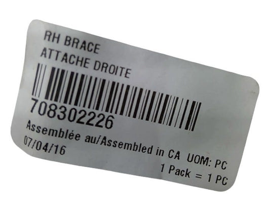 New OEM Genuine Bombardier Recreational Products, Rh Brace - Part # 708302226