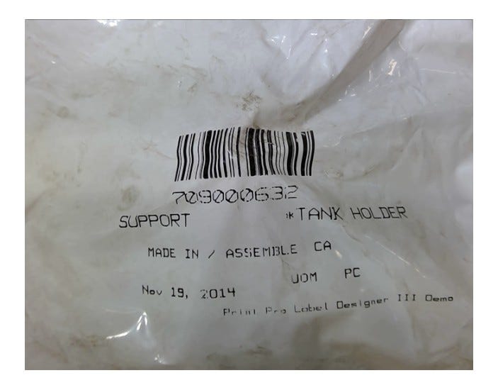 New OEM Genuine Bombardier Recreational Products, Tank Holder - Part # 709000632