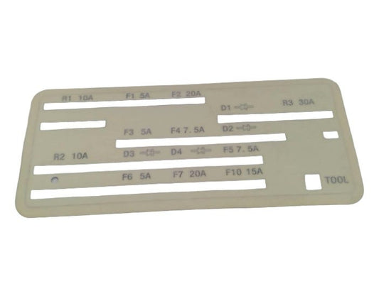 New OEM Genuine Bombardier Recreational Products, Decal Fuse Relay - Part # 710000855