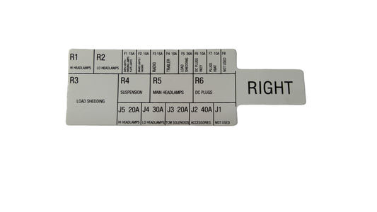 New OEM Genuine Bombardier Recreational Products, Logo Fuse Rfb - Part # 710003081