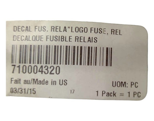 New OEM Genuine Bombardier Recreational Products, Logo Fuse - Part # 710004320