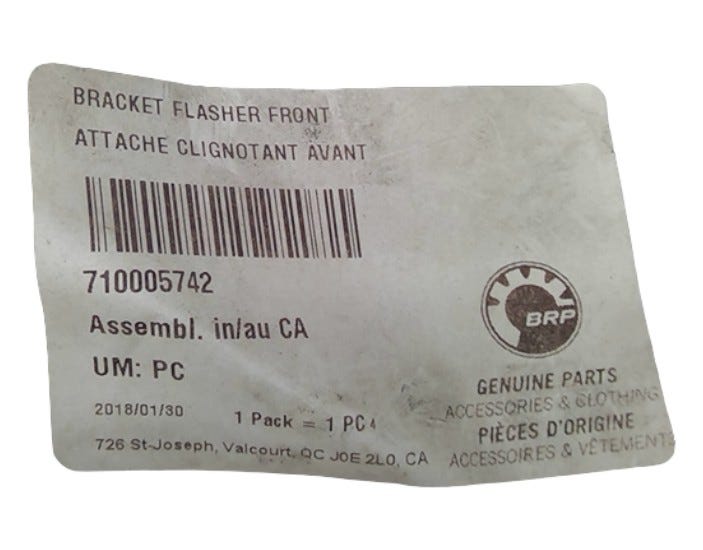 New OEM Genuine Bombardier Recreational Products, Bracket Flasher Front - Part # 710005742