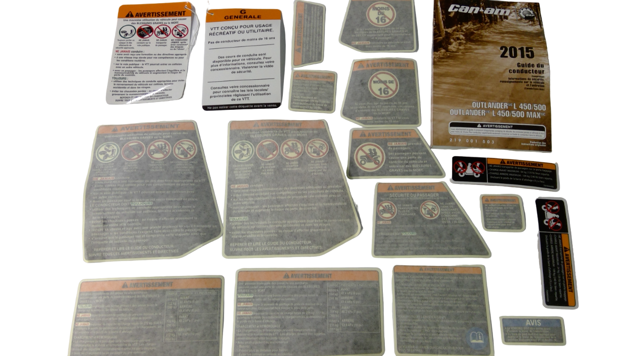 New OEM Genuine Bombardier Recreational Products, French Package - Part # 715002660