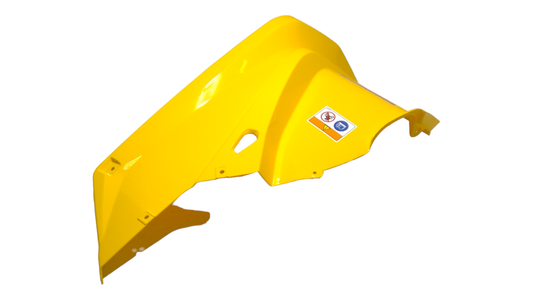 New OEM Genuine Bombardier Recreational Products, Yellow Lh Rear Fender Assy - Part # 715003995