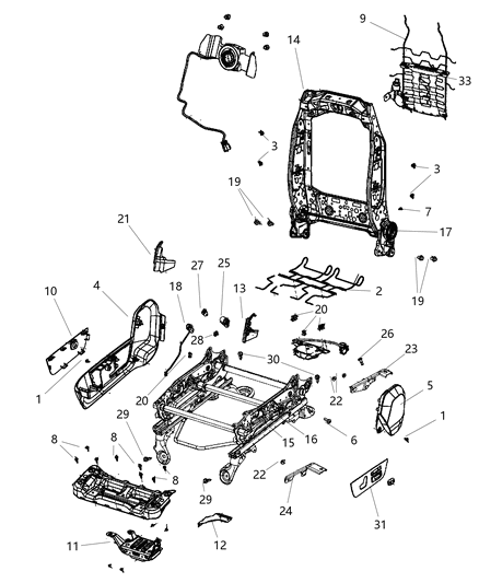 Bezel Seat Latch