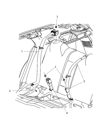 Seat Belt Rear Outer