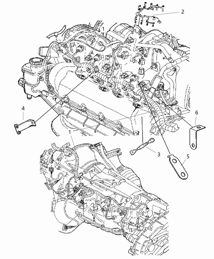 Bracket Engine Wiring