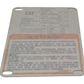New OEM Genuine Caterpillar, Plate-Warnin - Part # 1789558