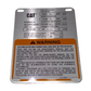 New OEM Genuine Caterpillar, Plate-Warnin - Part # 1789561