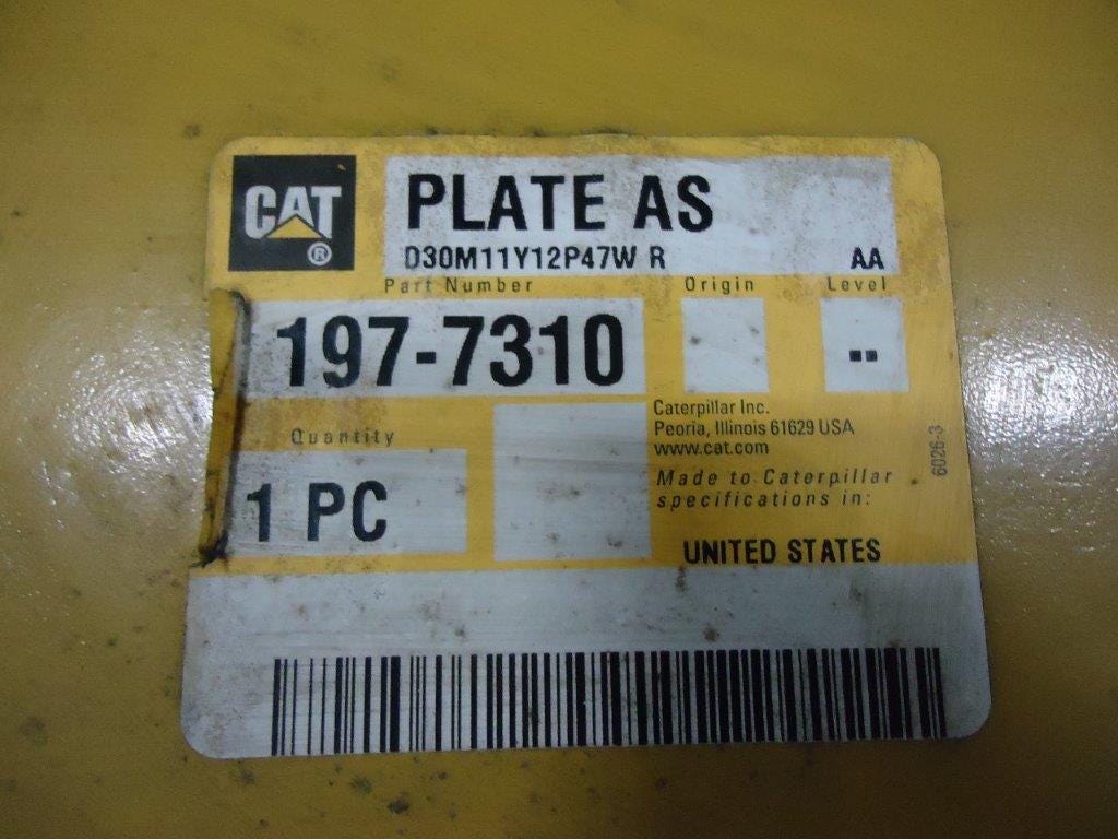 New OEM Genuine Caterpillar, Plate As - Part # 1977310