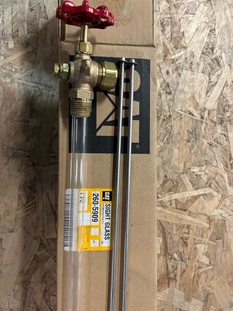 New OEM Genuine Caterpillar, Sight Glass - Part # 2605909