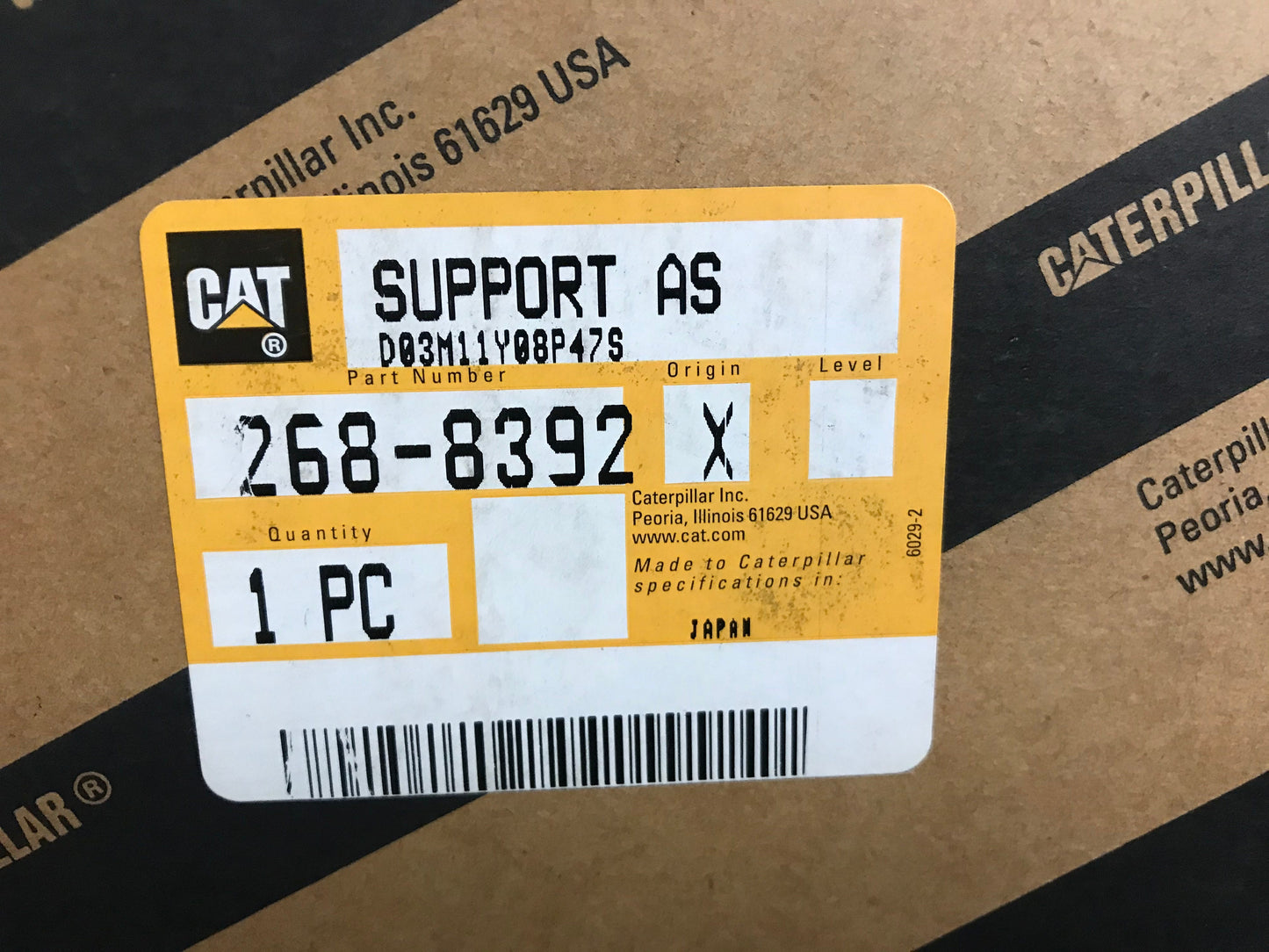 New OEM Genuine Caterpillar, Support As - Part # 2688392