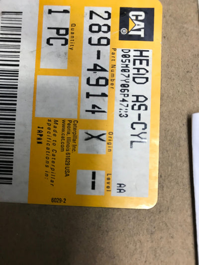 New OEM Genuine Caterpillar, Head As-Cyl - Part # 2894914