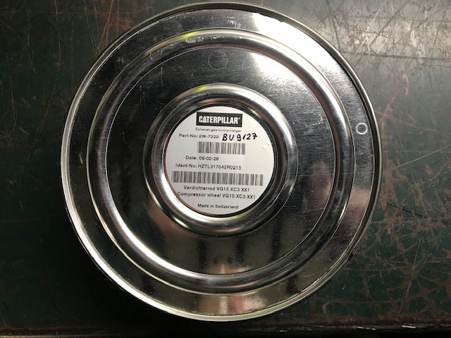 New OEM Genuine Caterpillar, Wheel - Part # 2W7222