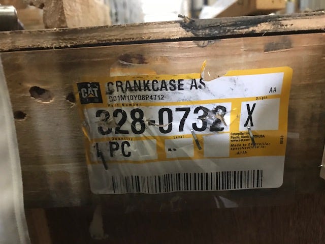 New OEM Genuine Caterpillar, Crankcase As - Part # 3280732