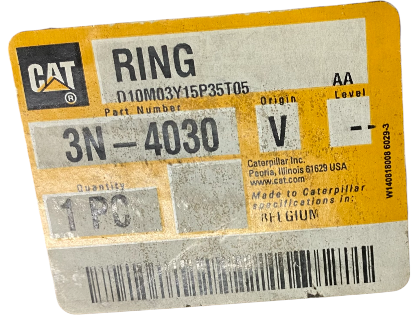 New OEM Genuine Caterpillar, Ring - Part # 3N4030