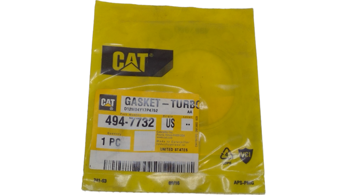 New OEM Genuine Caterpillar, Gasket - Turbo - Part # 4947732