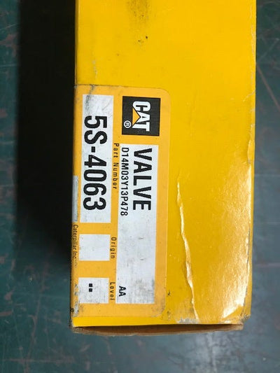 New OEM Genuine Caterpillar, Valve - Part # 5S4063