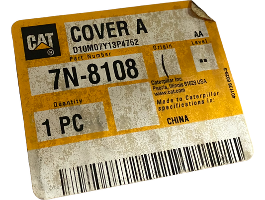 New OEM Genuine Caterpillar, Cover A - Part # 7N8108