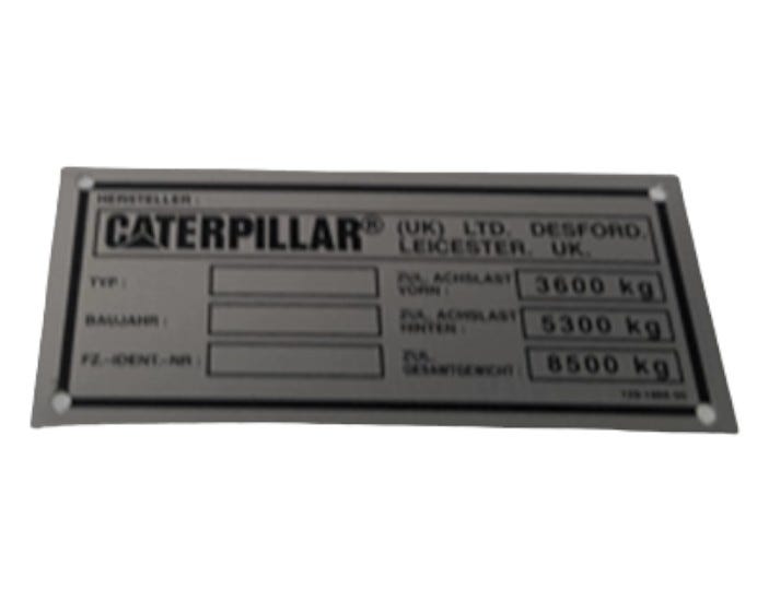 New OEM Genuine Caterpillar, Plate Tuv - Part # 1291866