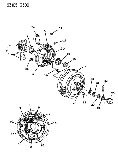 Cylinder, Rear Wheel Brake
