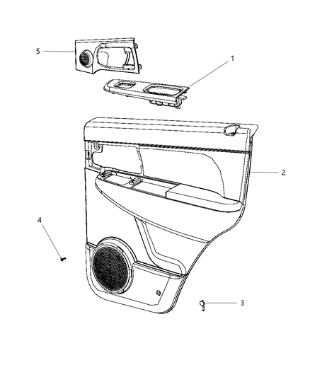 New 2012 Fits Chrysler Liberty Bezel-Switch - Part # 1MK65GFAAA