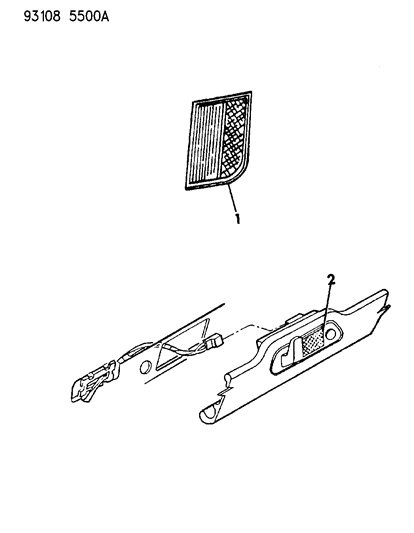 Lens, Front And Rear Door Courtesy Lp., Right