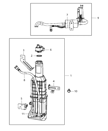 Bracket Vapor Canister