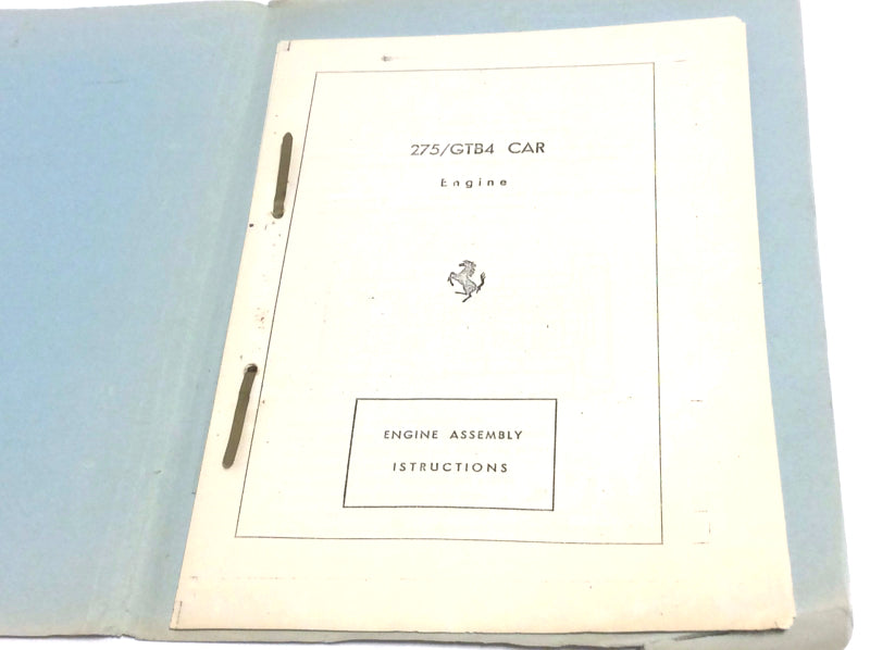 Ferrari 275 GTB4 Engine Assembly Instructions Manual