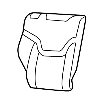 New 2018-2019 Fits Chrysler Renegade Rear Seat Back Cover - Part # 6SH08LXHAA