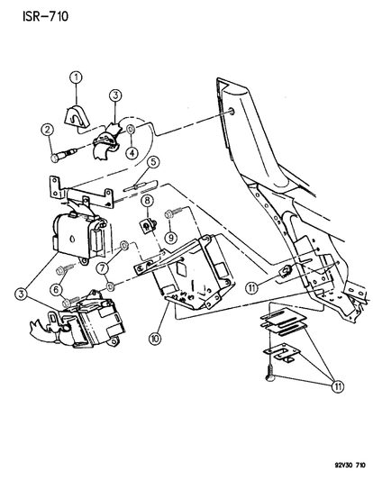 Reinforcement, Rectractor Mounting, Right
