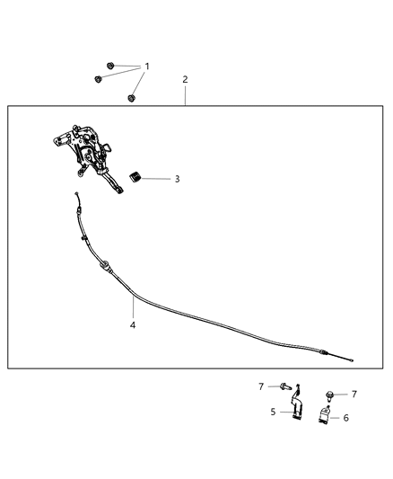 Bracket Parking Brake
