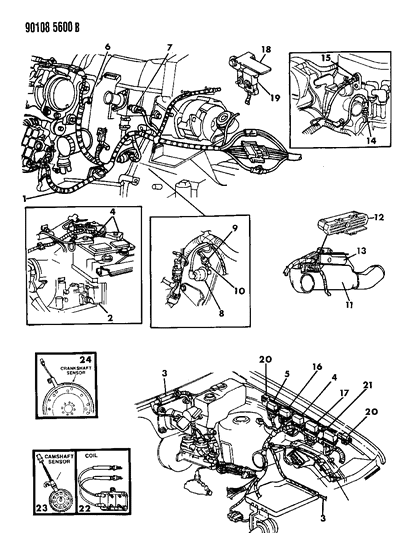 New 1990 Fits Chrysler Grand Caravan, Town & Country Module-Sbec - Part # R4686652