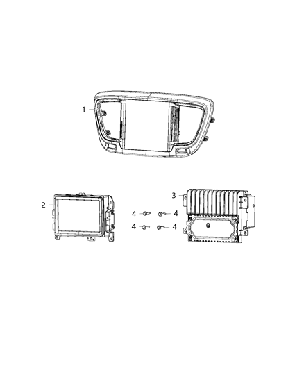 New 2019 Fits Chrysler Pacifica Radio-Multi Media - Part # 68420249AB