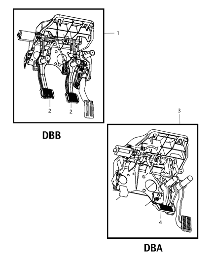 New 2010-2013 Fits Chrysler 1500 Pedalassy-Adjustable - Part # 68055409AB