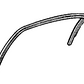 Weatherstrip Rear Door Flush Glass