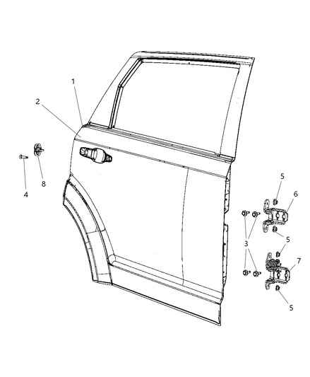 Panel Rear Door Outer