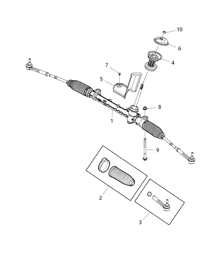 New Fits Chrysler Flange-Steering Column Shaft - Part # 68270289AA