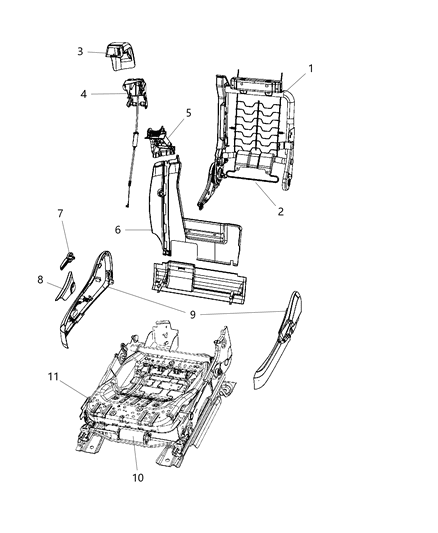 New 2007-2010 Fits Chrysler Sebring Cover-Seat Belt - Part # 1HM101J3AC