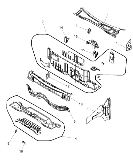 Bracket Occupant Restraint Module