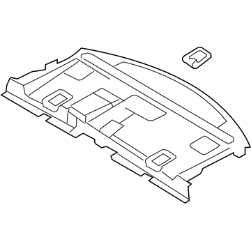 Panel Assy - Rear Package Tray Trim