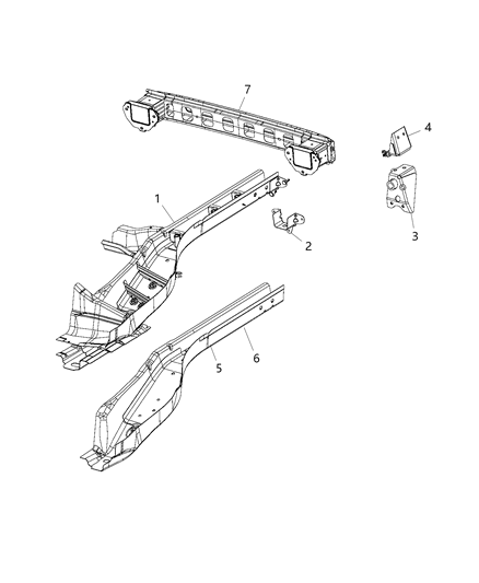 New 2018-2019 Fits Chrysler Renegade Support-Quarter Panel - Part # 68406859AA