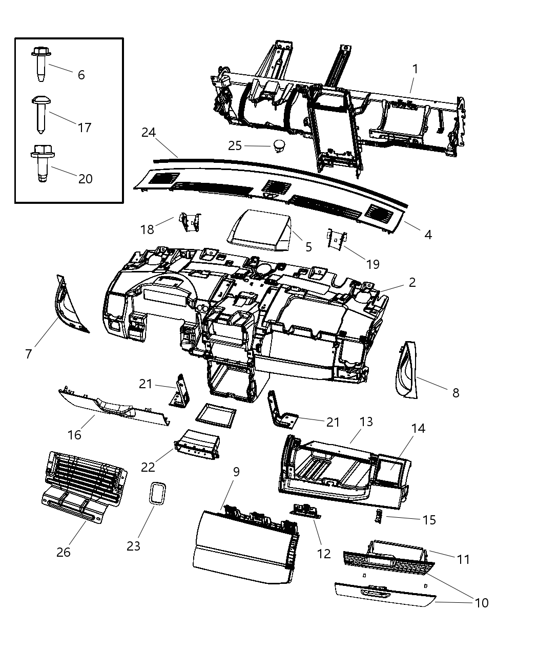 Cover Instrument Panel