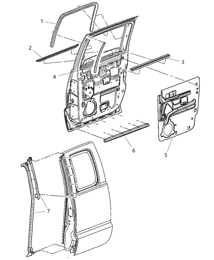 Seal Rear Door Inner