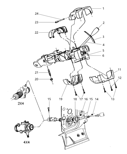Gap Hider Steering Column Shroud