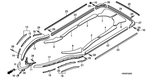 Floor Mat, R. Middle