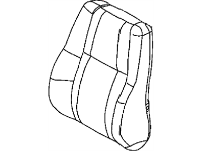 New 2015 Fits Chrysler Grand Cherokee Front Seat Back Cover - Part # 5VS72HL1AB