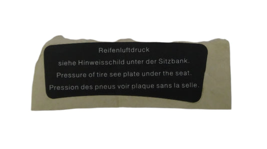 BMW Motorrad Factory Original, Label Left - Part # 46631236235